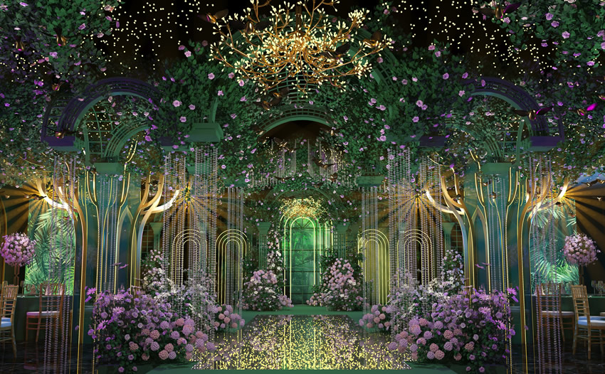 郓城奇妙森林婚礼堂效果展示