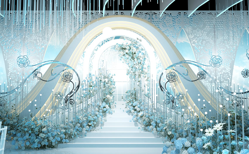 郓城釡香烙馍村水晶厅效果展示